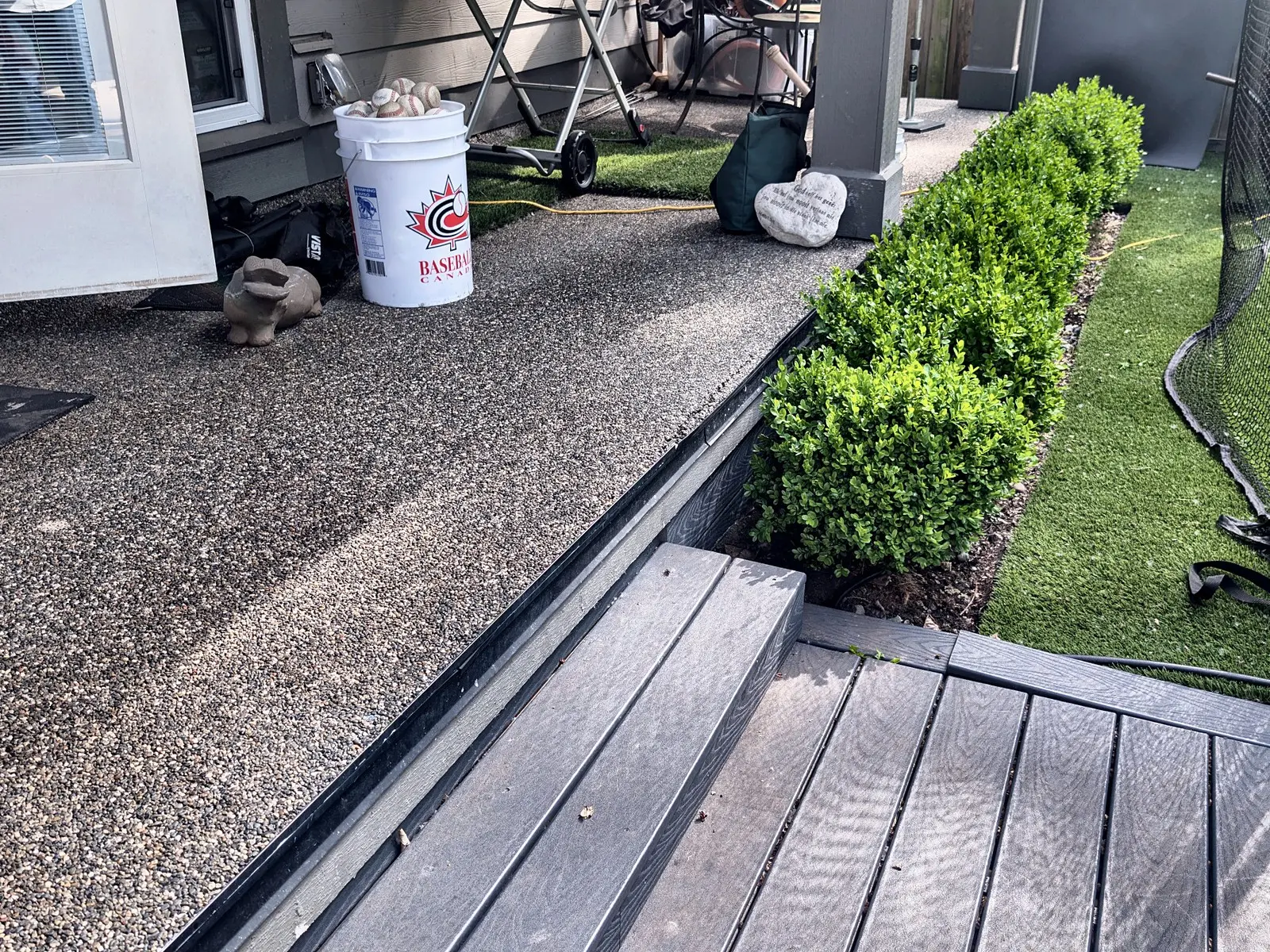 Before: Composite front porch and back deck, Vancouver