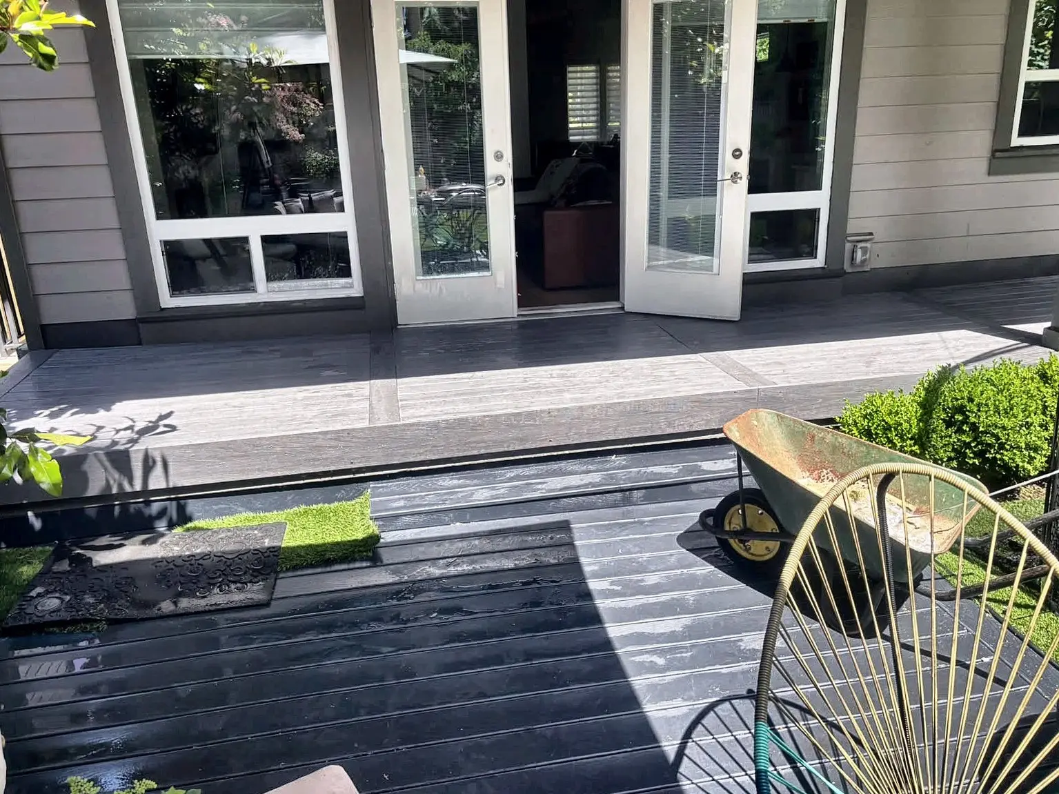 After: composite back deck in Vancouver