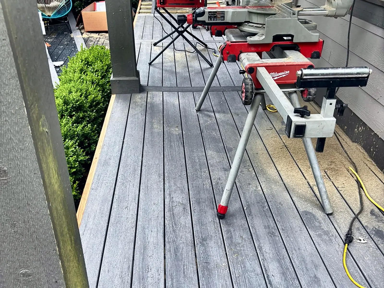 Before: Composite front porch and back deck, Vancouver