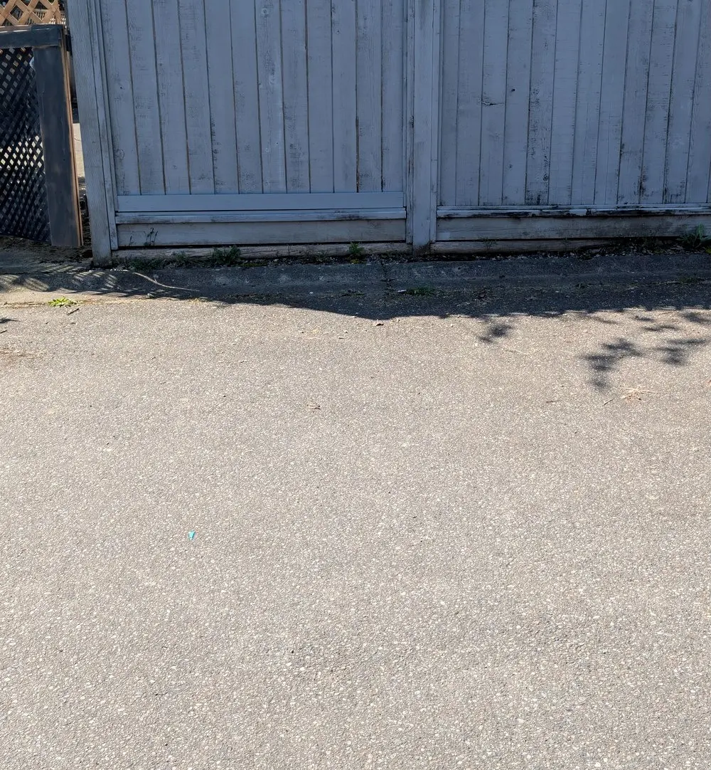 Before: Three-panel cedar driveway gate and privacy fence, Surrey